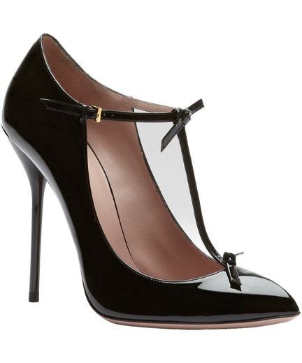 scarpe gucci vintage vernice tacco stiletto metallo|Scarpette Gucci in Vernice Nero taglia 37 IT .